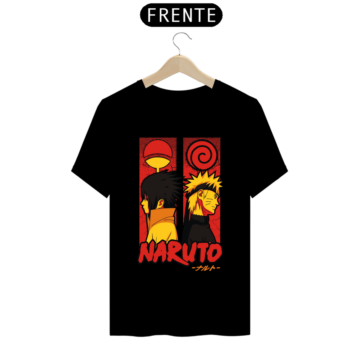 Nome do produto: Camiseta - Naruto & Sasuke