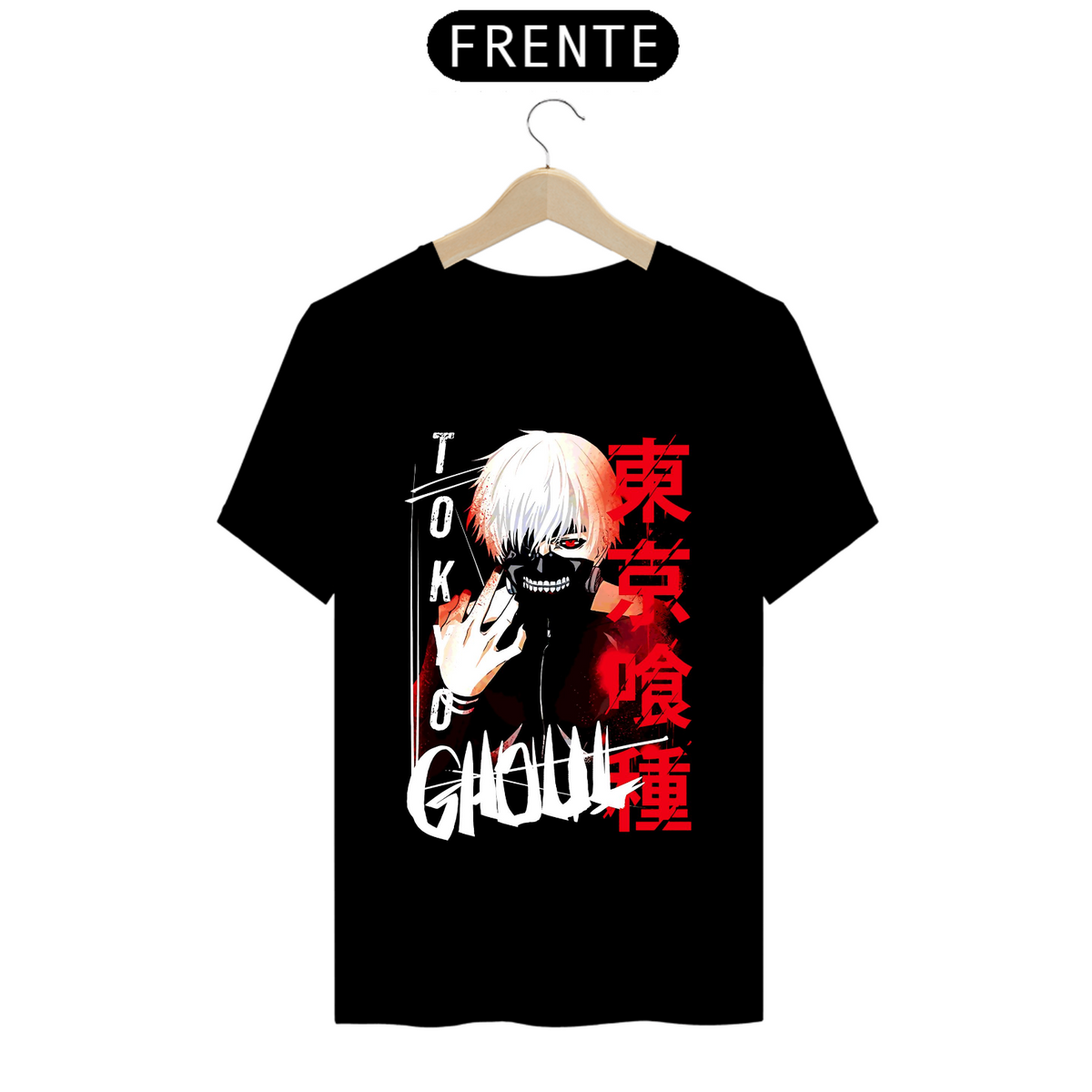 Nome do produto: Camiseta - Kaneki (Tokyo Ghoul)