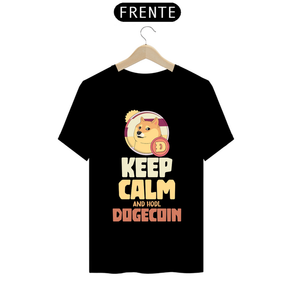 Camiseta - Keep calm and hold Dogecoin