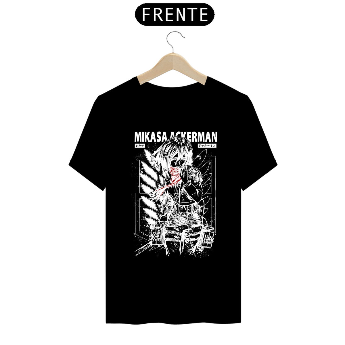 Nome do produto: Camiseta - Mikasa Ackerman (Attack on Titan)