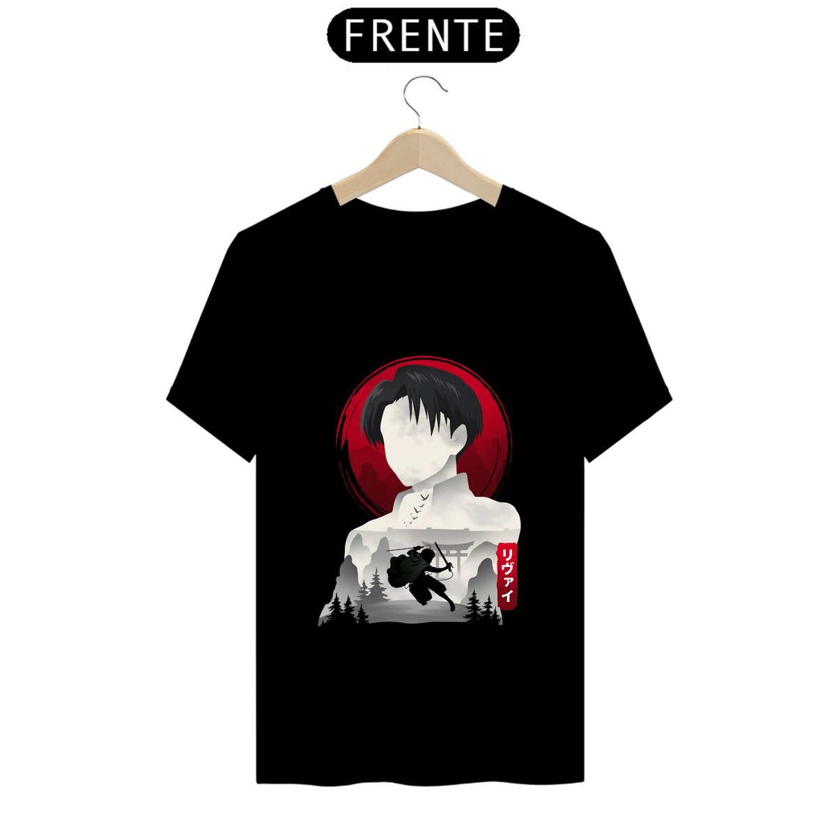 Nome do produto: Camiseta - Levi Ackerman (Attack on Titan)