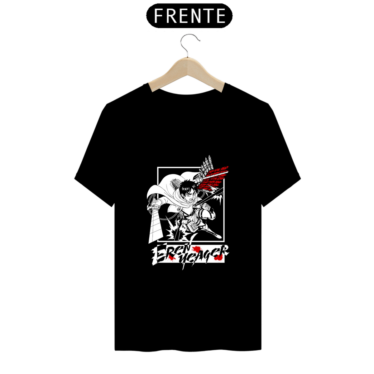 Nome do produto: Camiseta - Eren Yeager (Attack on Titan)