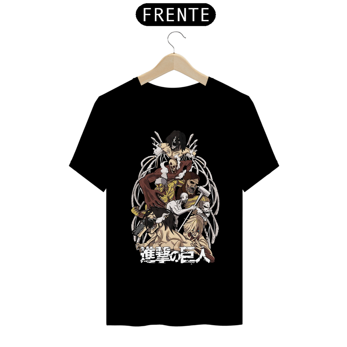 Nome do produto: Camiseta - Titãs (Attack on Titan)