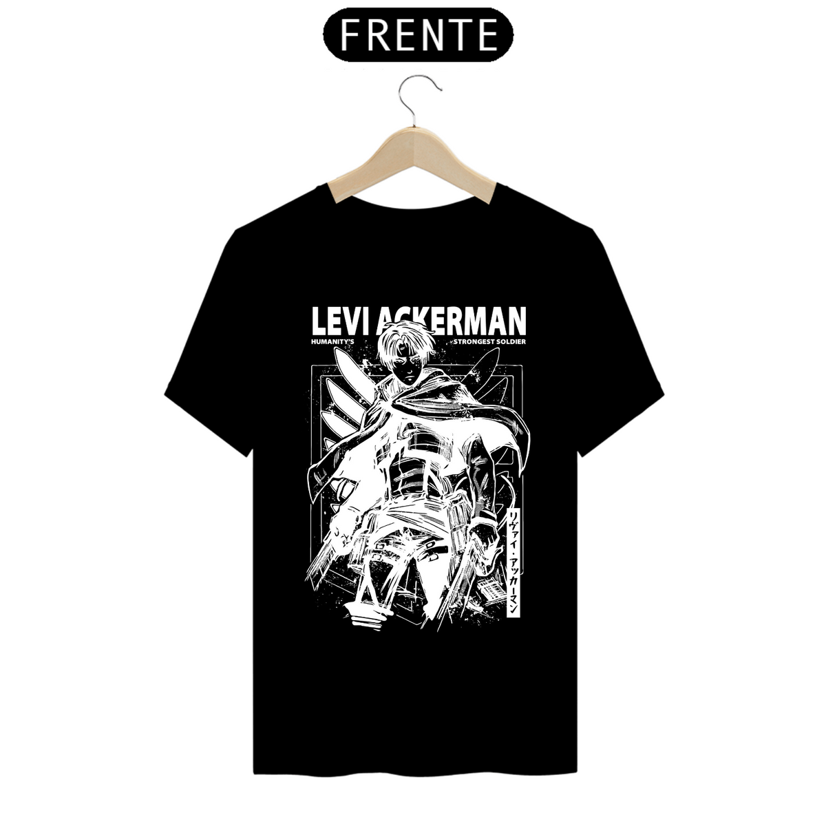 Nome do produto: Camiseta - Levi Ackerman (Attack on Titan)