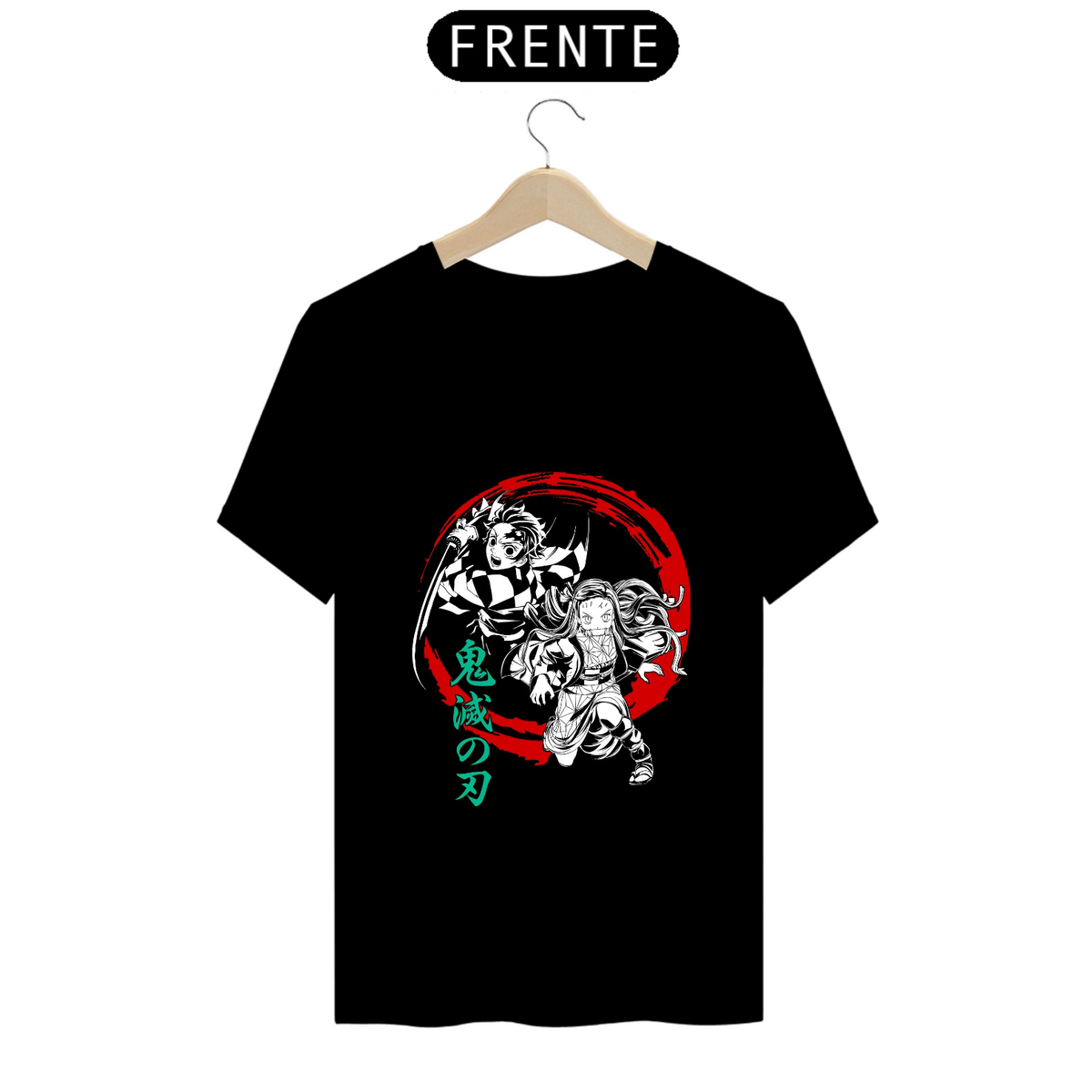 Nome do produto: Camiseta - Tanjiro & Nezuko (Demon Slayer)