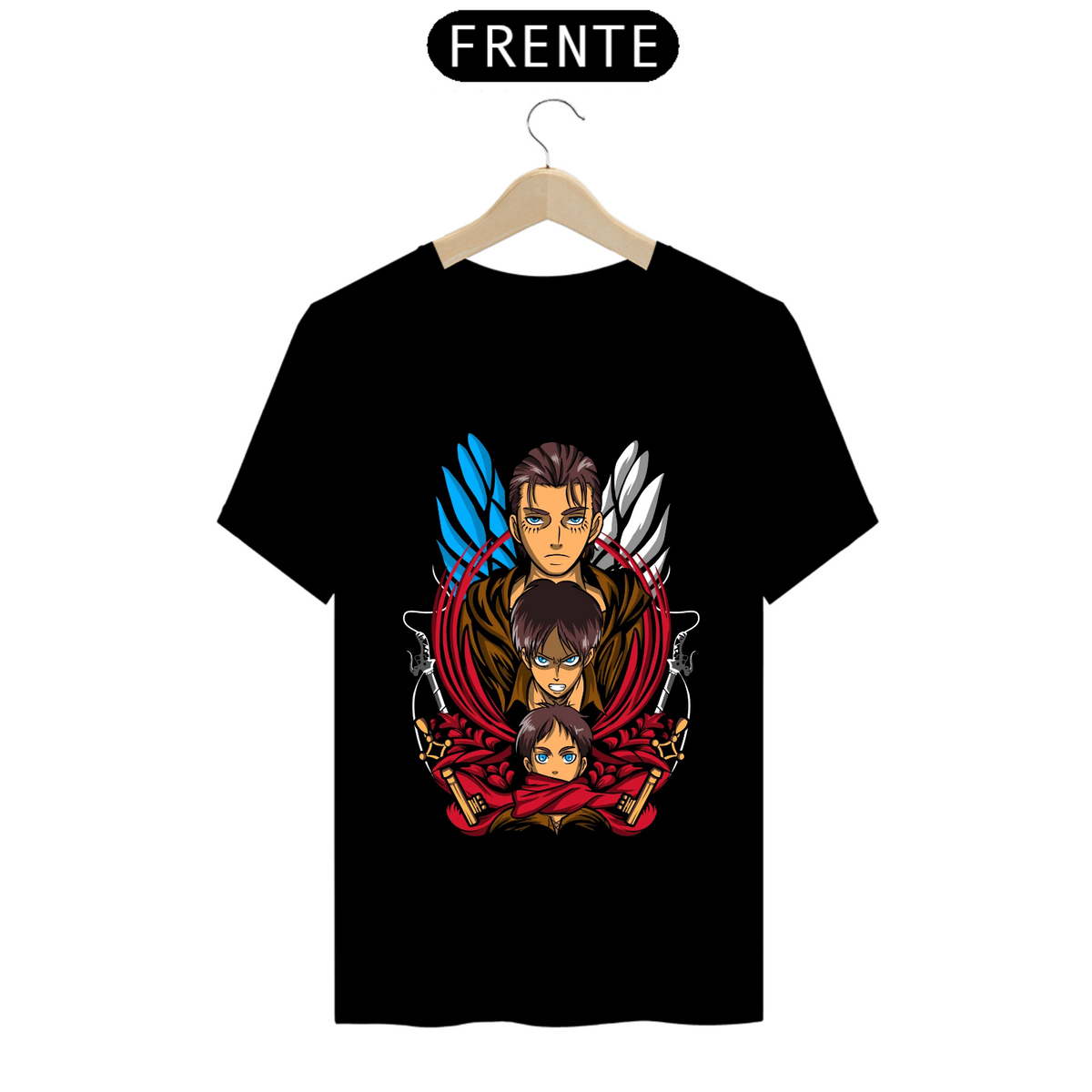 Nome do produto: Camiseta - Eren Yeager (Attack on Titan)