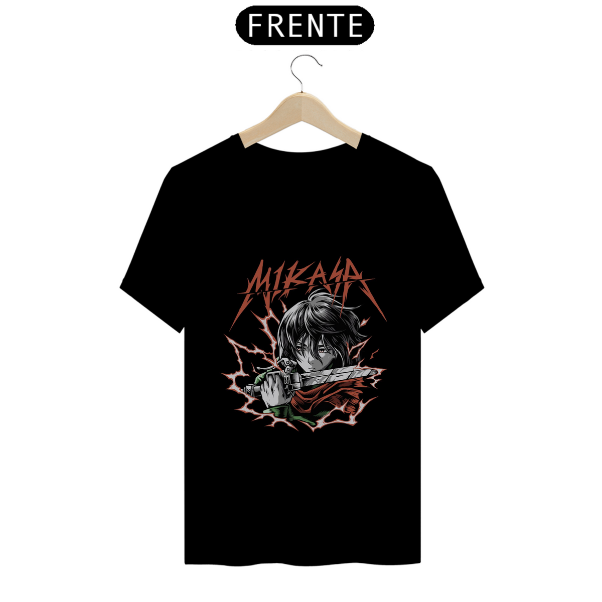 Nome do produto: Camiseta - Mikasa Ackerman (Attack on Titan)