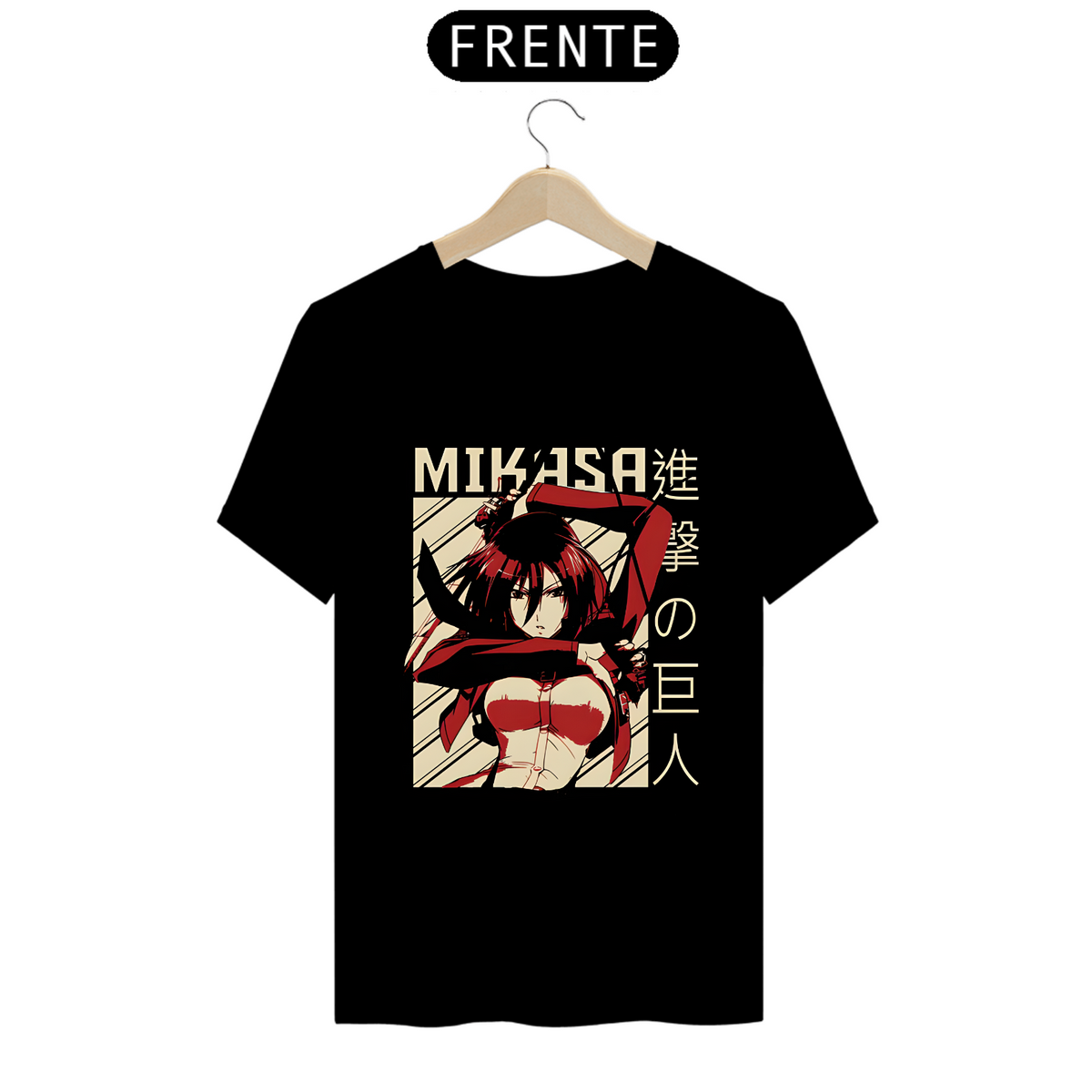 Nome do produto: Camiseta - Mikasa Ackerman (Attack on Titan)