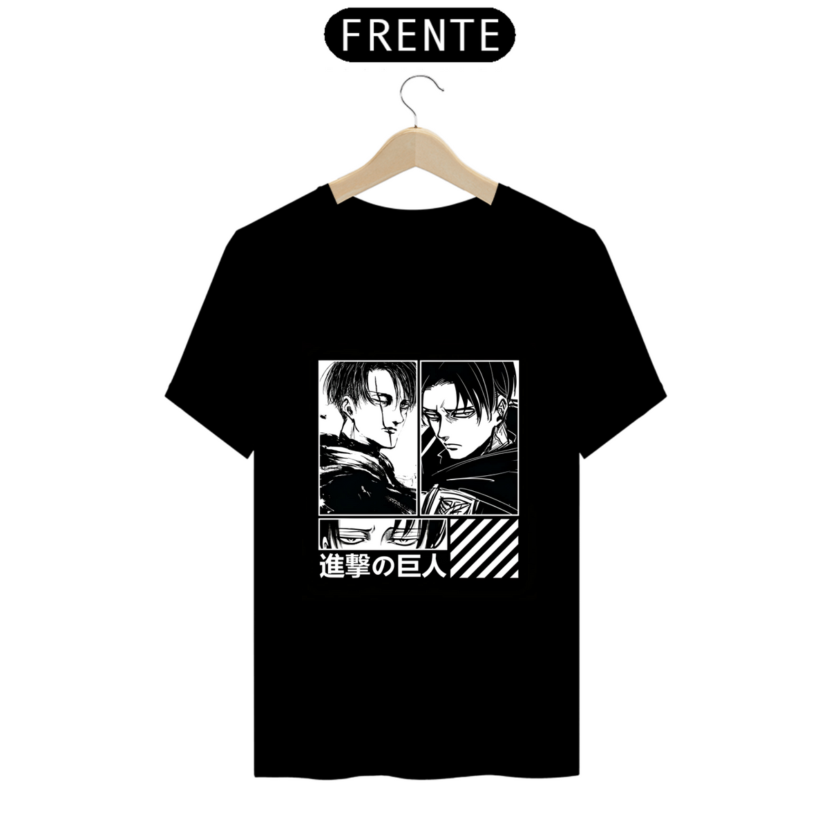 Nome do produto: Camiseta - Levi Ackerman (Attack on Titan)