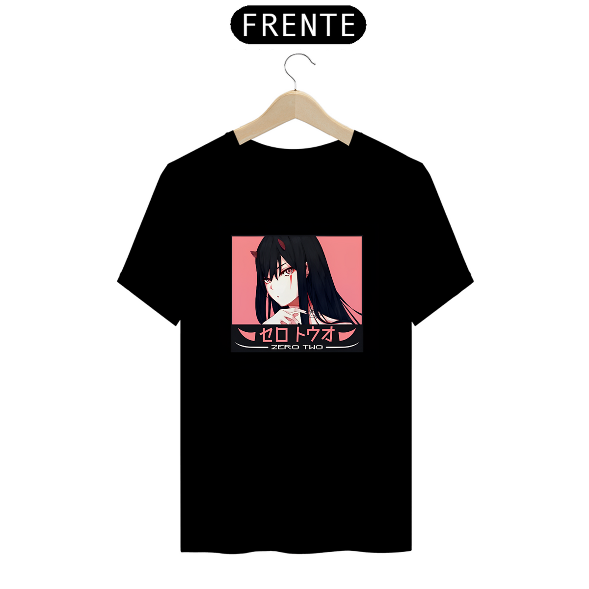 Nome do produto: Camiseta - Zero Two Black (Darling in the Franxx)