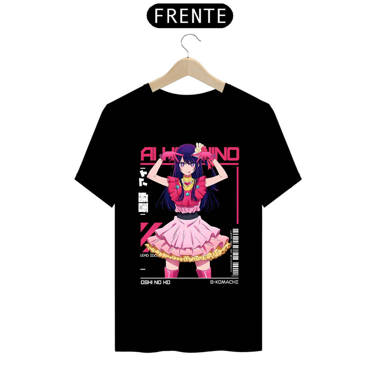 Nome do produto: Camiseta - Ai Hoshino (Oshi no Ko)