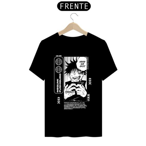 Camiseta - Megumi Fushiguro (Jujutsu Kaisen)