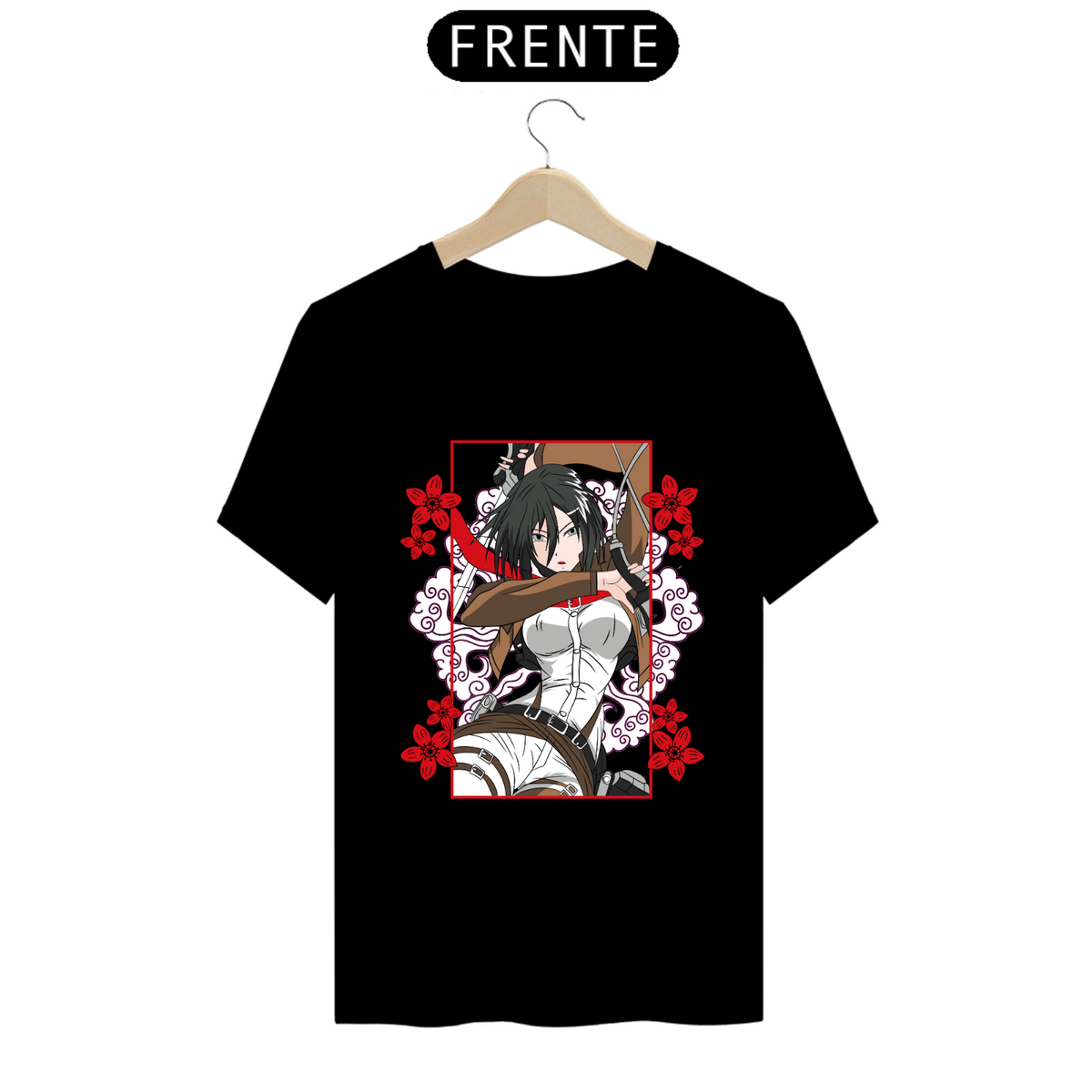 Nome do produto: Camiseta - Mikasa Ackerman (Attack on Titan)