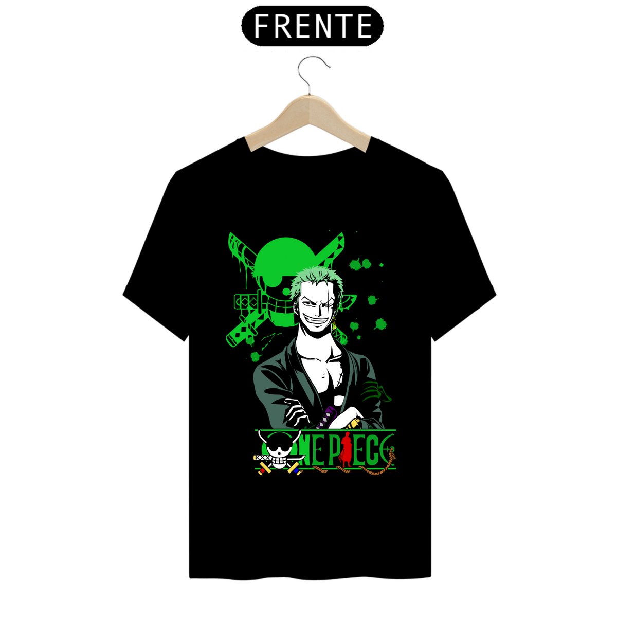 Nome do produto: Camiseta - Zoro (One Piece)