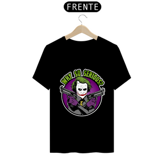 Nome do produtoCamiseta - Porque tão Sério? - Coringa (DC)