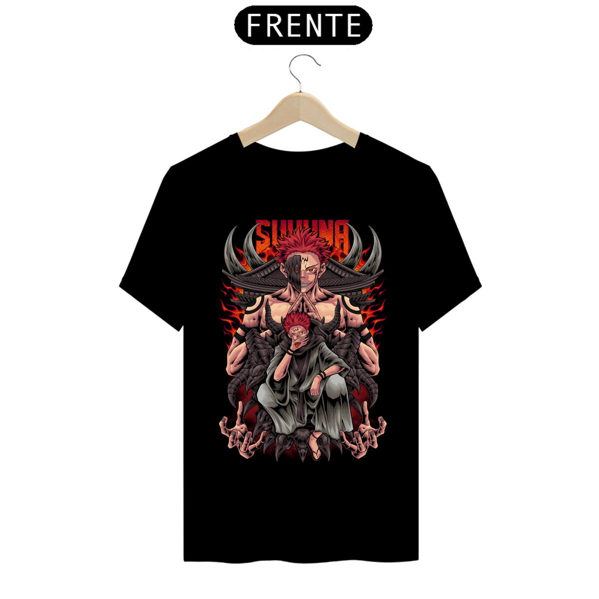 Nome do produto: Camiseta - Sukuna (Jujutsu Kaisen)