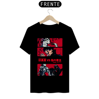 Nome do produtoCamiseta - Megumi Fushiguro vs Finger Bearer (Jujutus Kaisen)