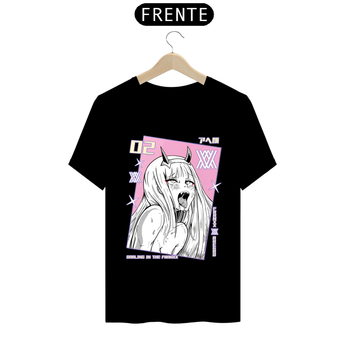 Nome do produto: Camiseta - Zero Two Ahegao