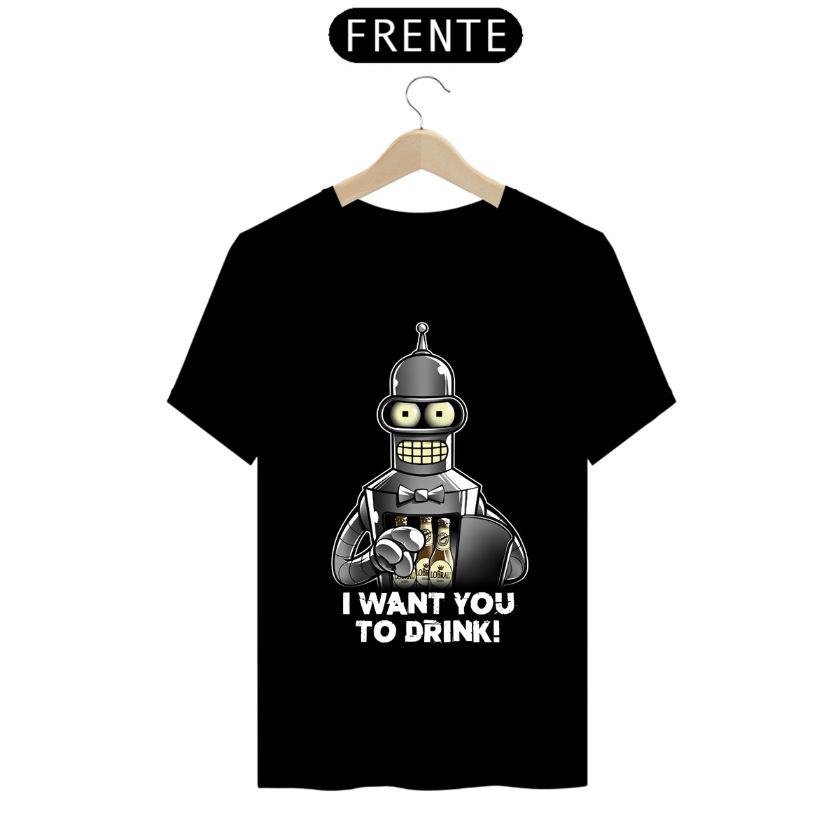 Nome do produto: Camiseta - Bender -I Want You To Drink!