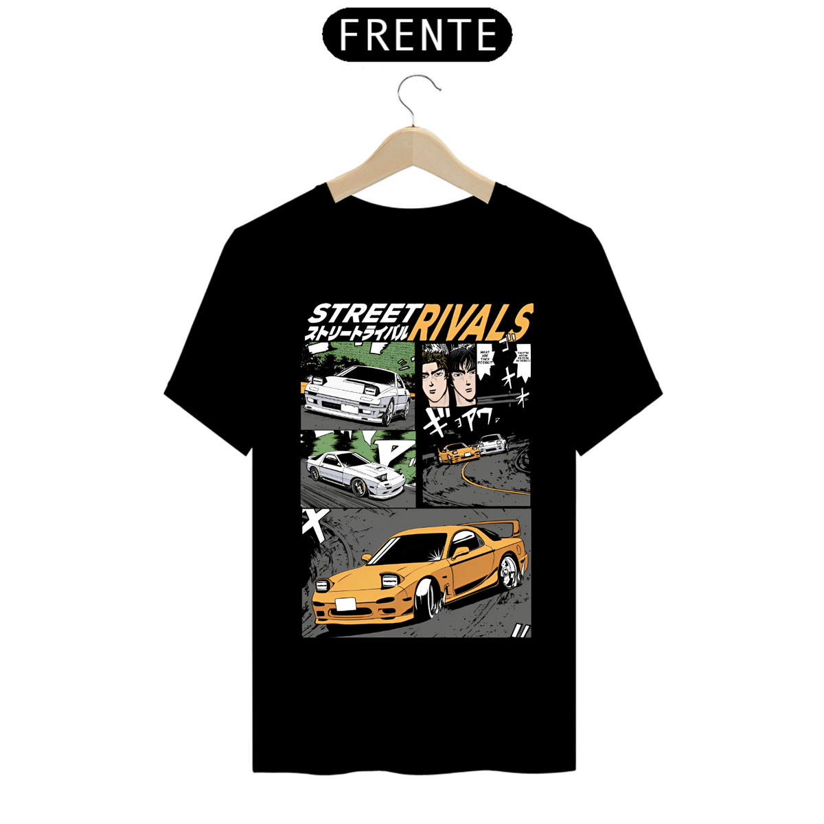 Nome do produto: Camiseta - Street Rivals (Initial D)