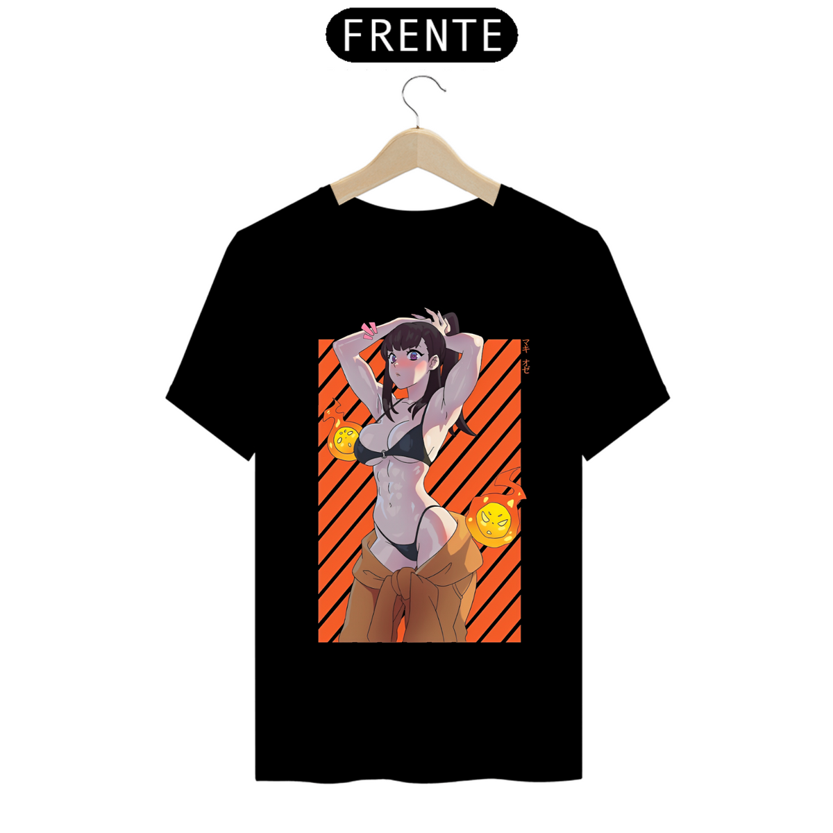 Nome do produto: Camiseta - Maki Oze (Fire Force)