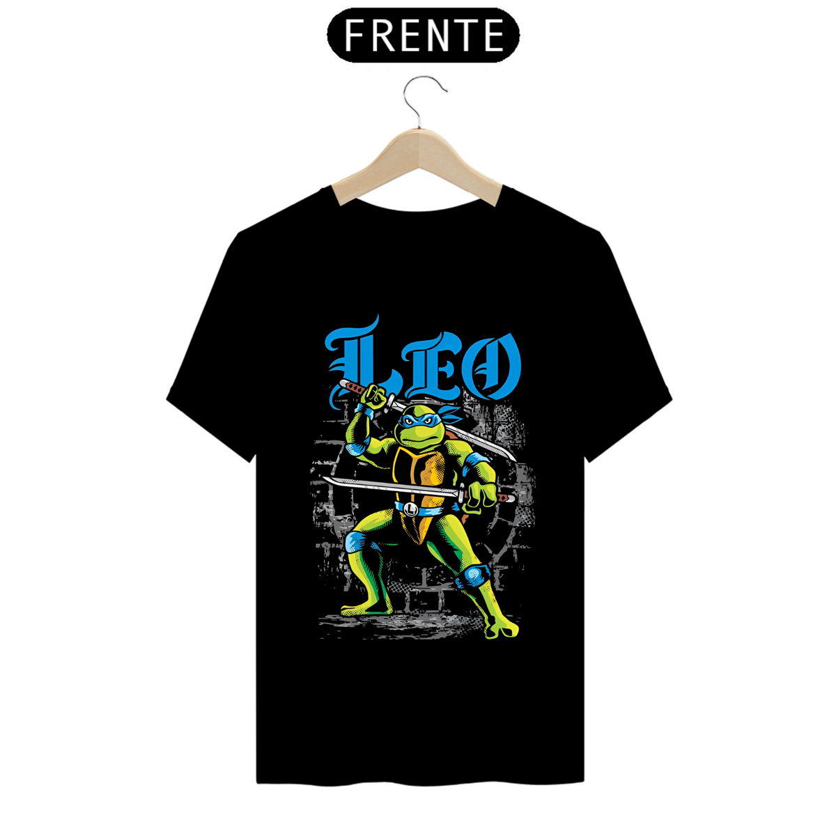 Nome do produto: Camiseta - Leonardo (Tartarugas Ninjas)