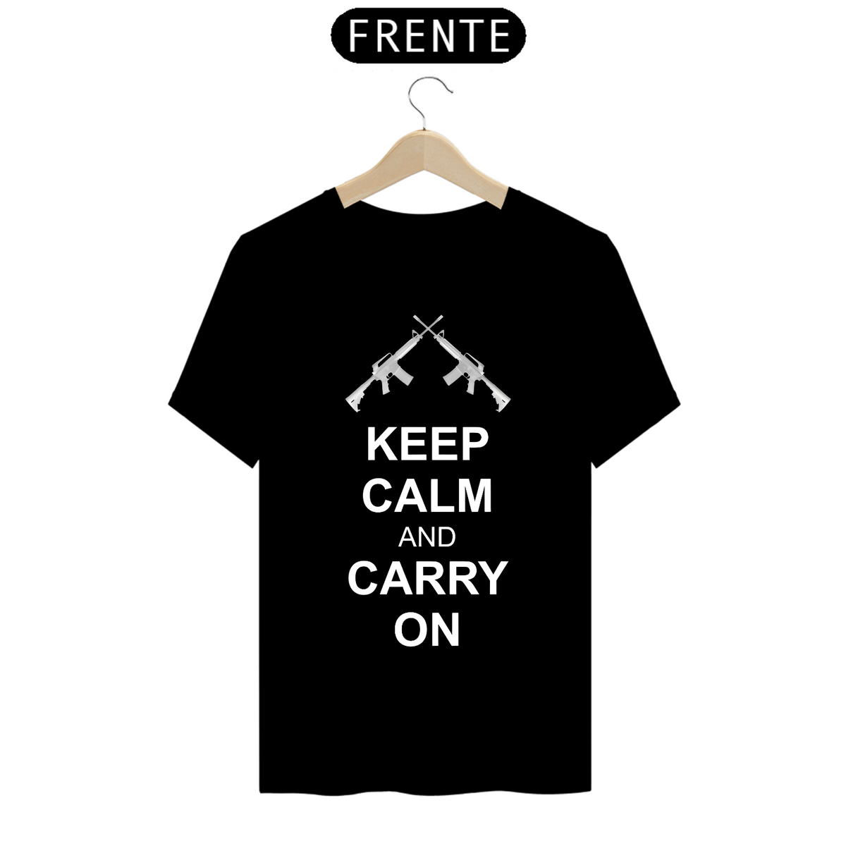 Nome do produto: Camiseta - Keep Calm And Carry On