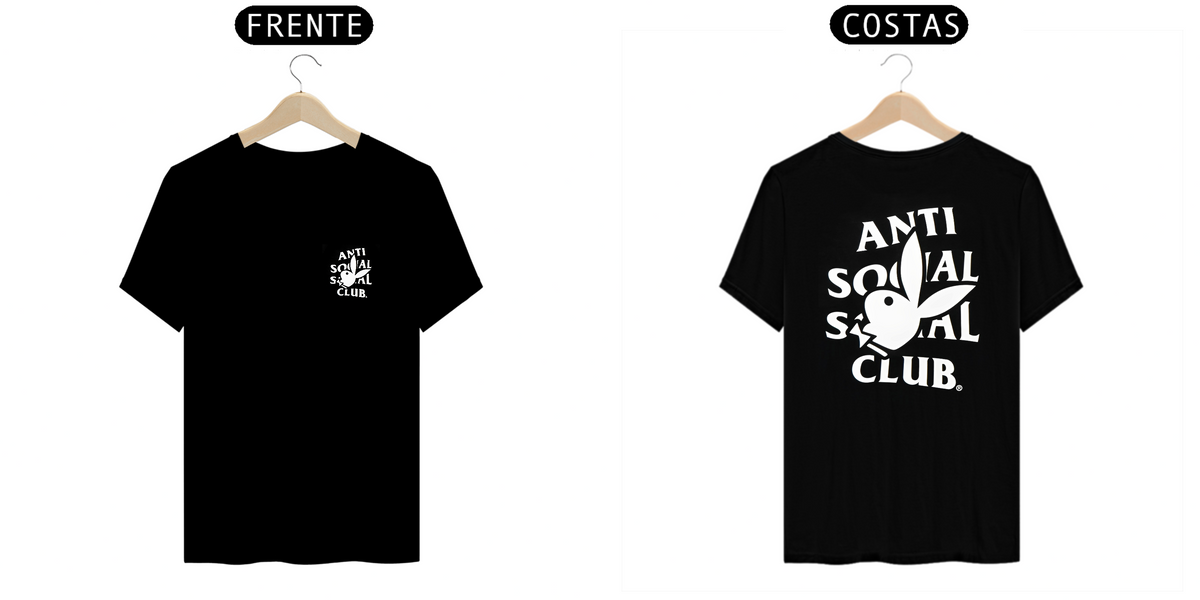 Nome do produto: Camiseta - Anti Social Social Club x Playboy