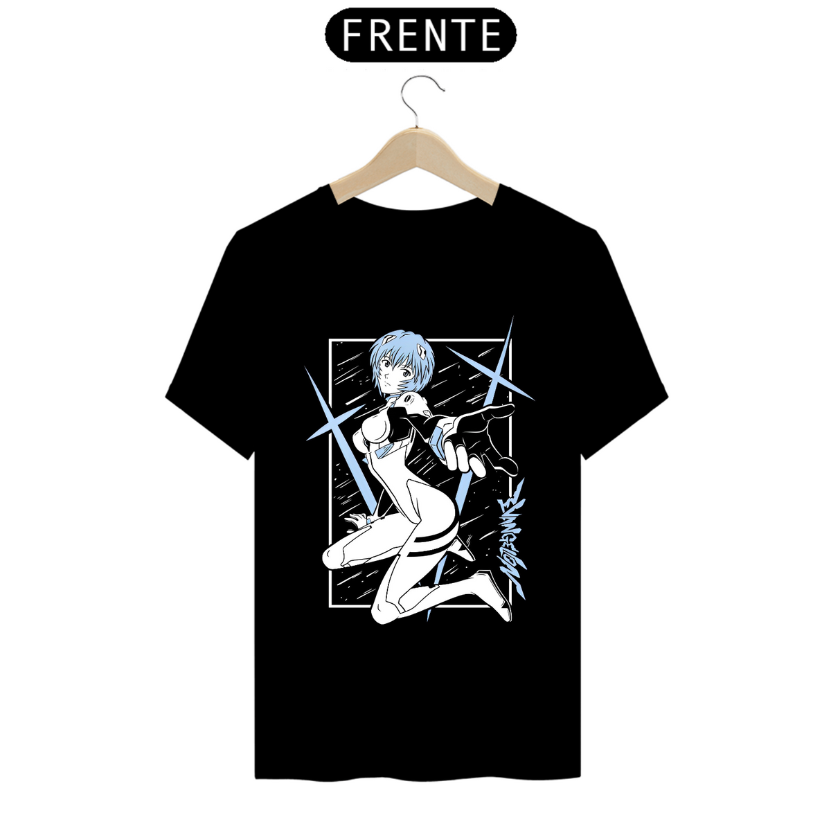 Nome do produto: Camiseta - Rei Ayanami (Evangelion)