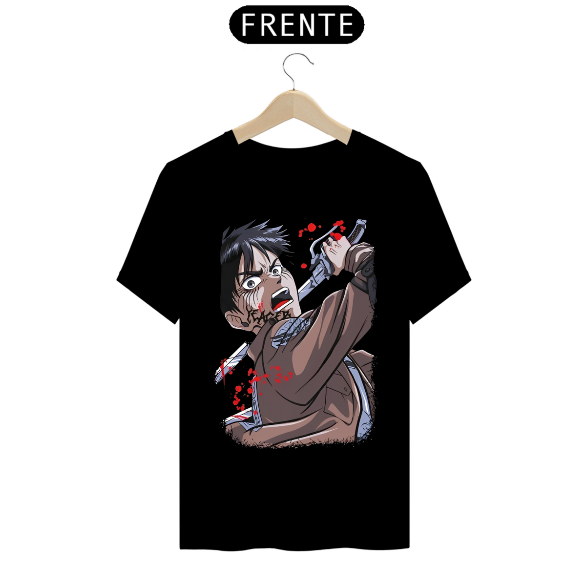 Nome do produto: Camiseta - Eren Yeager (Attack on Titan)