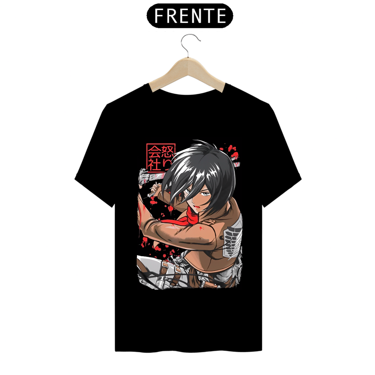 Nome do produto: Camiseta - Mikasa Ackerman (Attack on Titan)