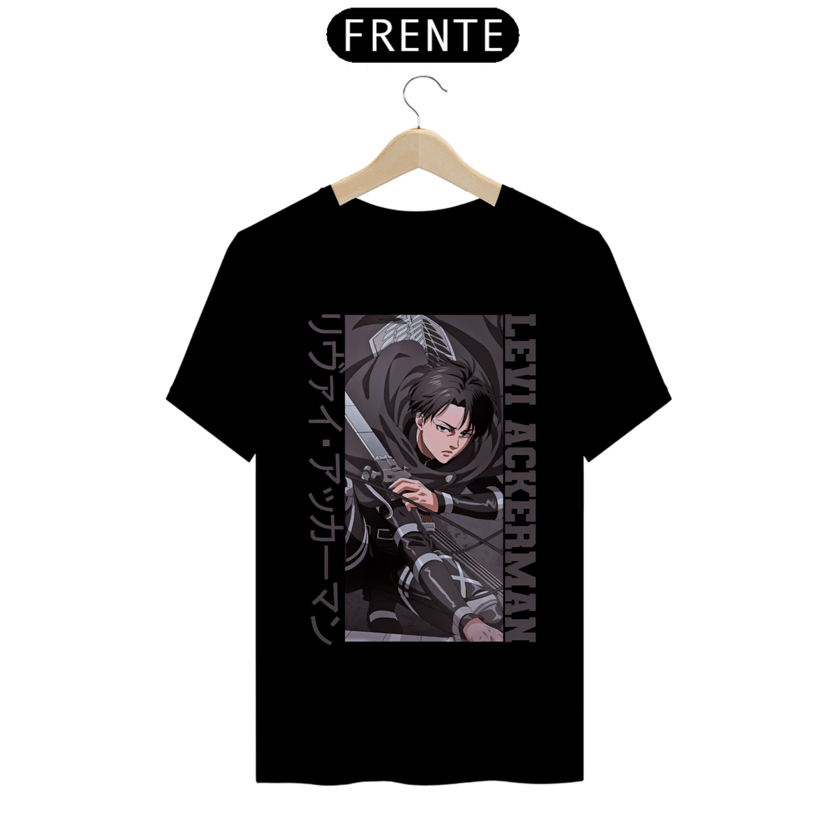 Nome do produto: Camiseta - Levi Ackerman (Attack on Titan)