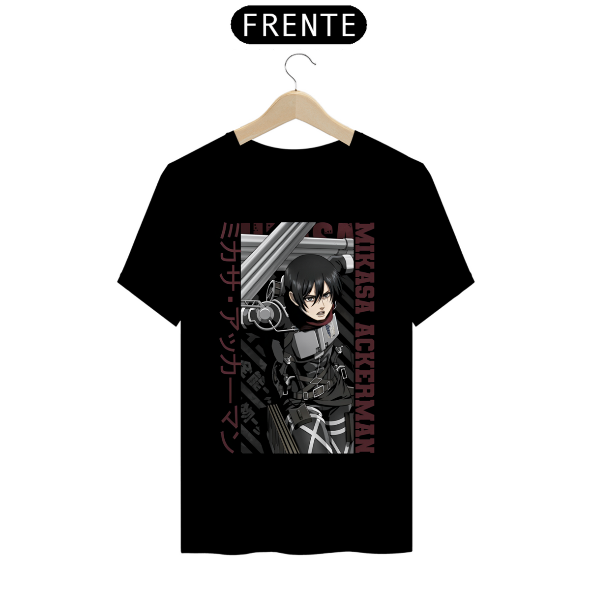 Nome do produto: Camiseta - Mikasa Ackerman (Attack on Titan)