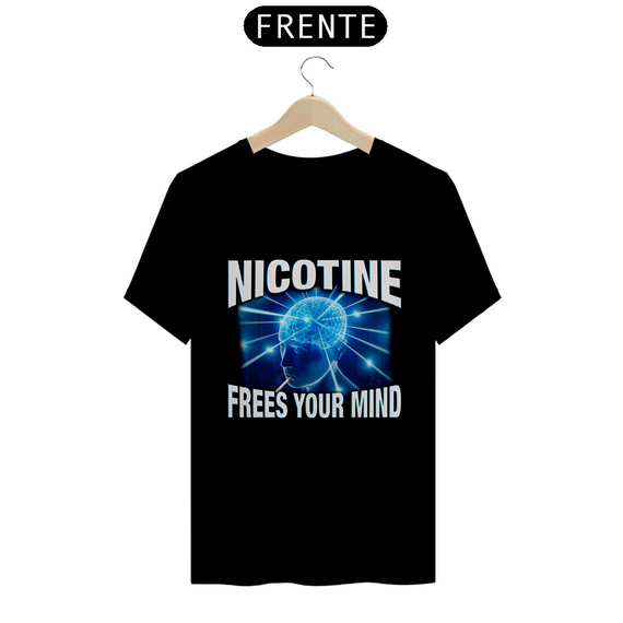 Camiseta - Nicotina Libera sua Mente