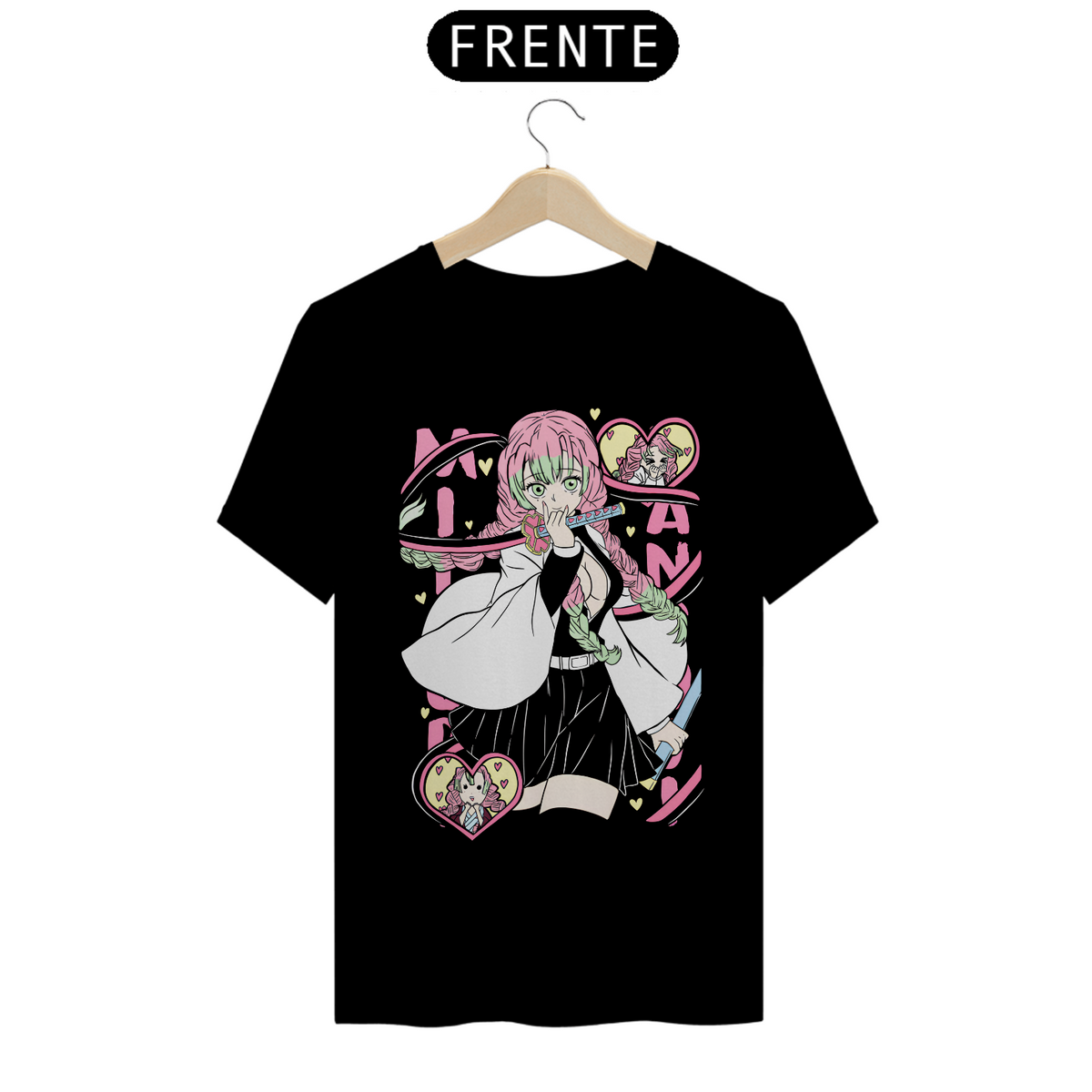 Nome do produto: Camiseta - Mitsuri Kanroji (Demon Slayer)