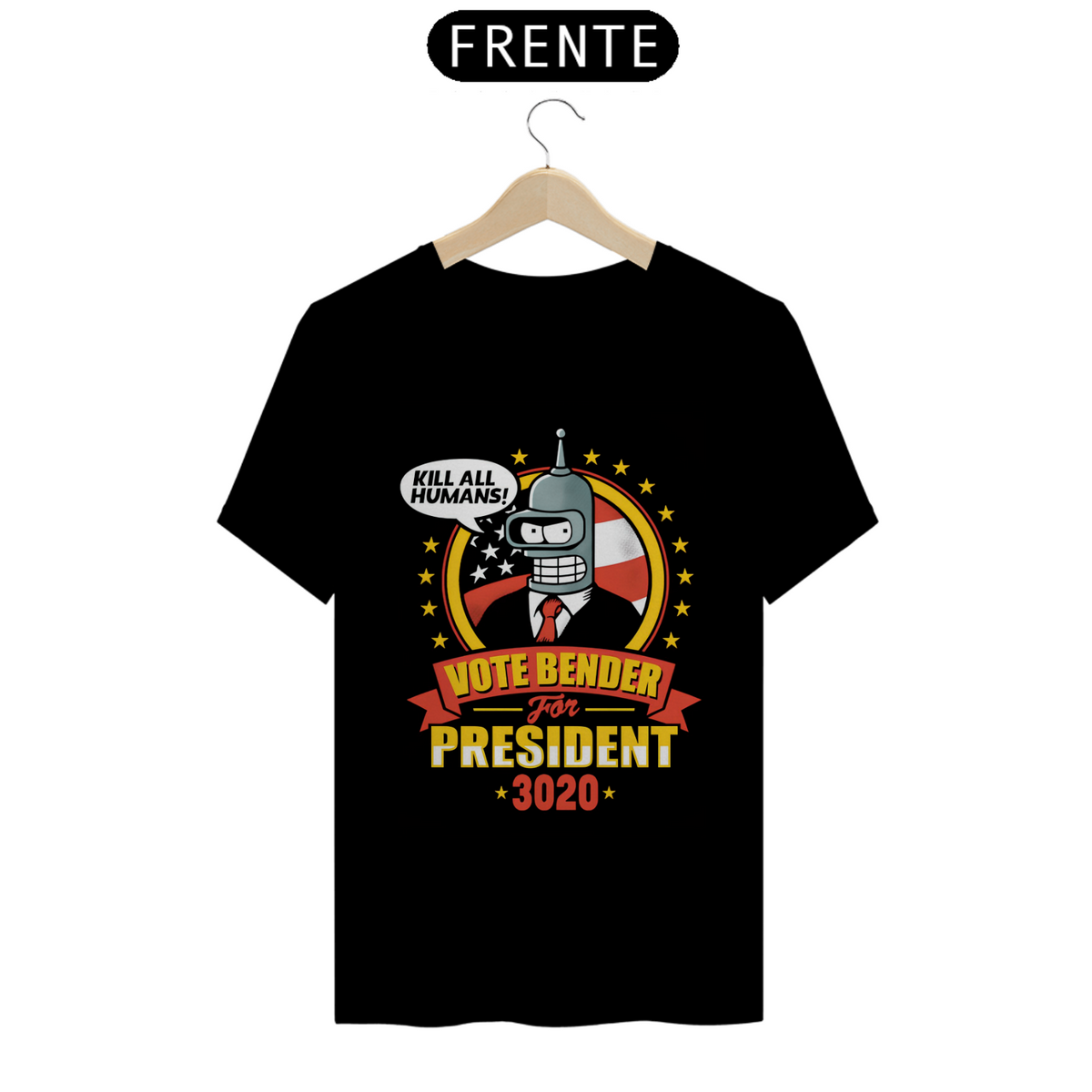 Nome do produto: Camiseta - Vote Bender for President