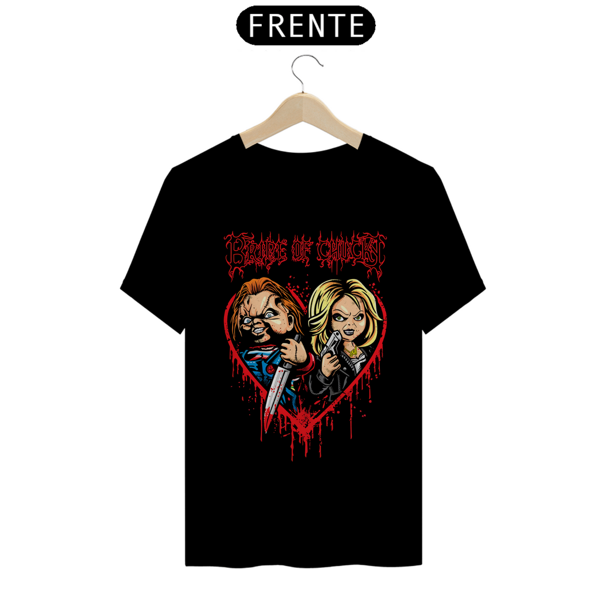 Nome do produto: Camiseta - Casal Chucky