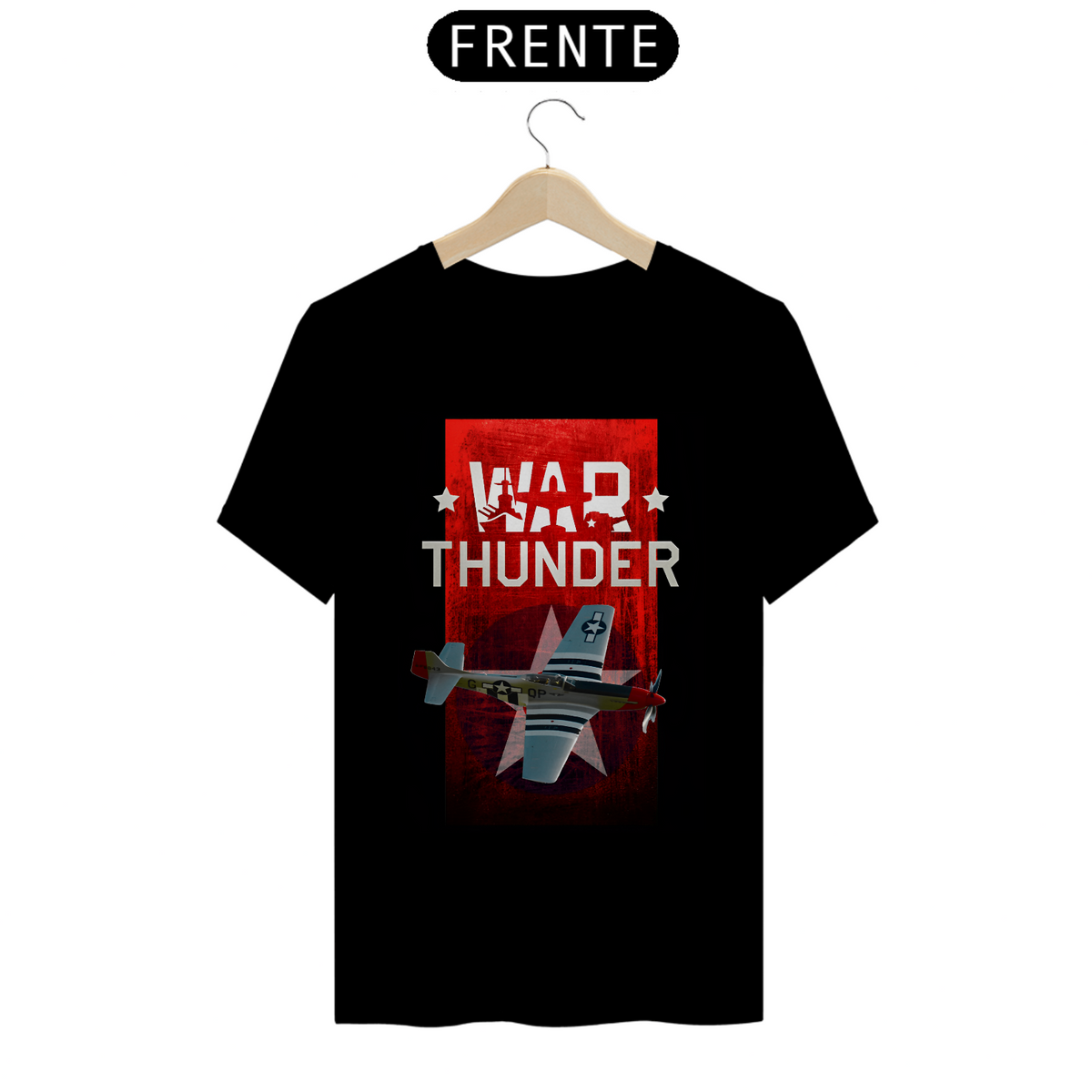 Nome do produto: Camiseta - P-51 (War Thunder)