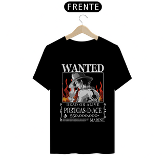 Nome do produtoCamiseta - Wanted Portgas D. Ace (One Piece)