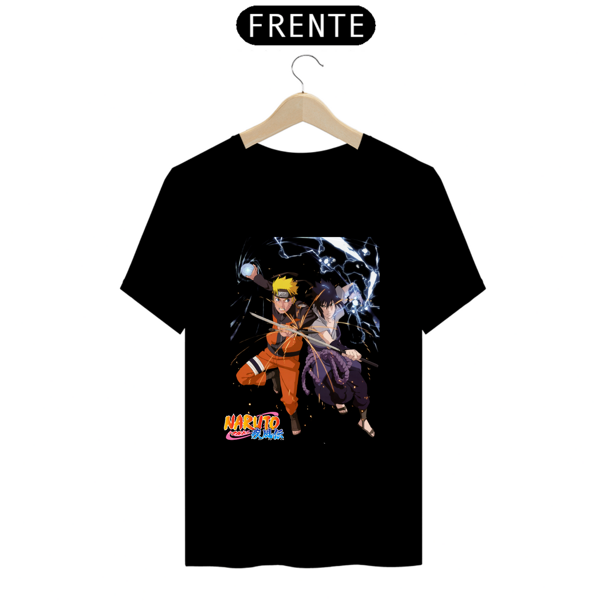 Nome do produto: Camiseta - Naruto vs Sasuke