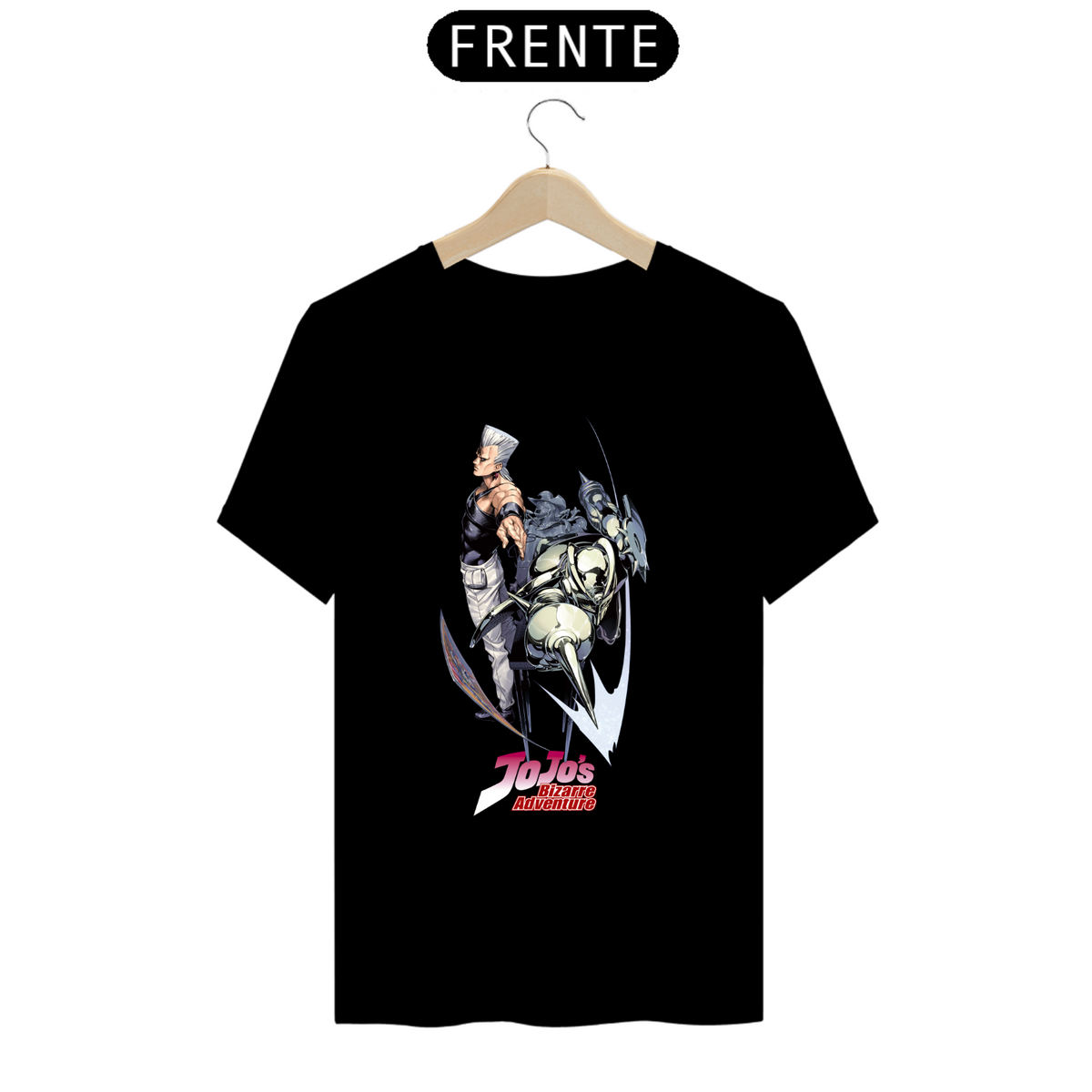 Nome do produto: Camiseta - Jean Pierre Polnareff (Jojo\'s Bizarre Adventure)