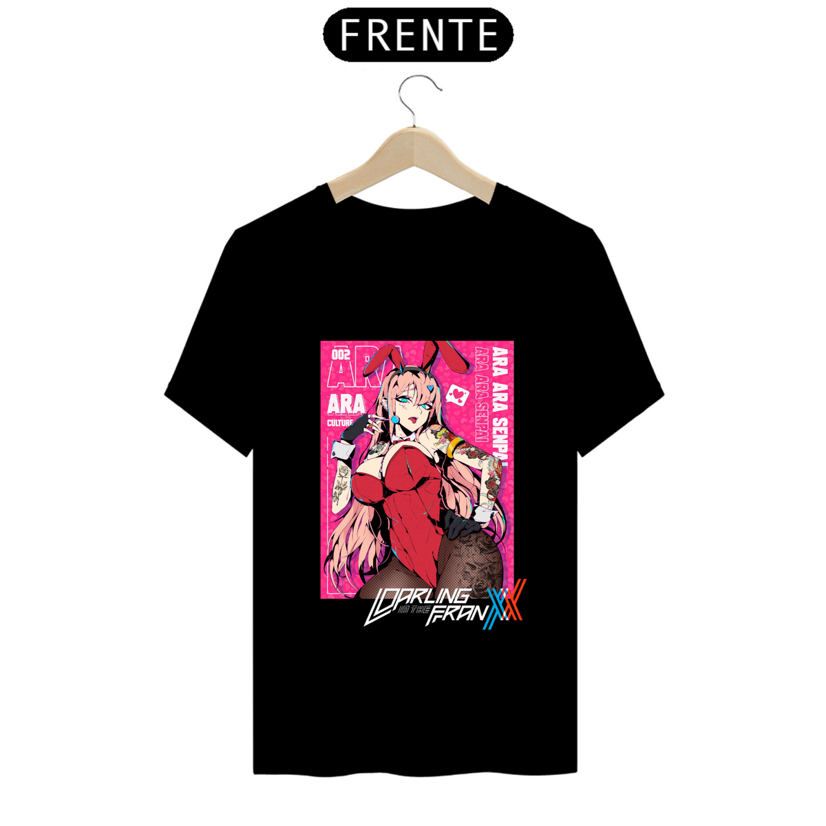 Nome do produto: Camiseta - Zero Two Bunny (Darling in the Franxx)