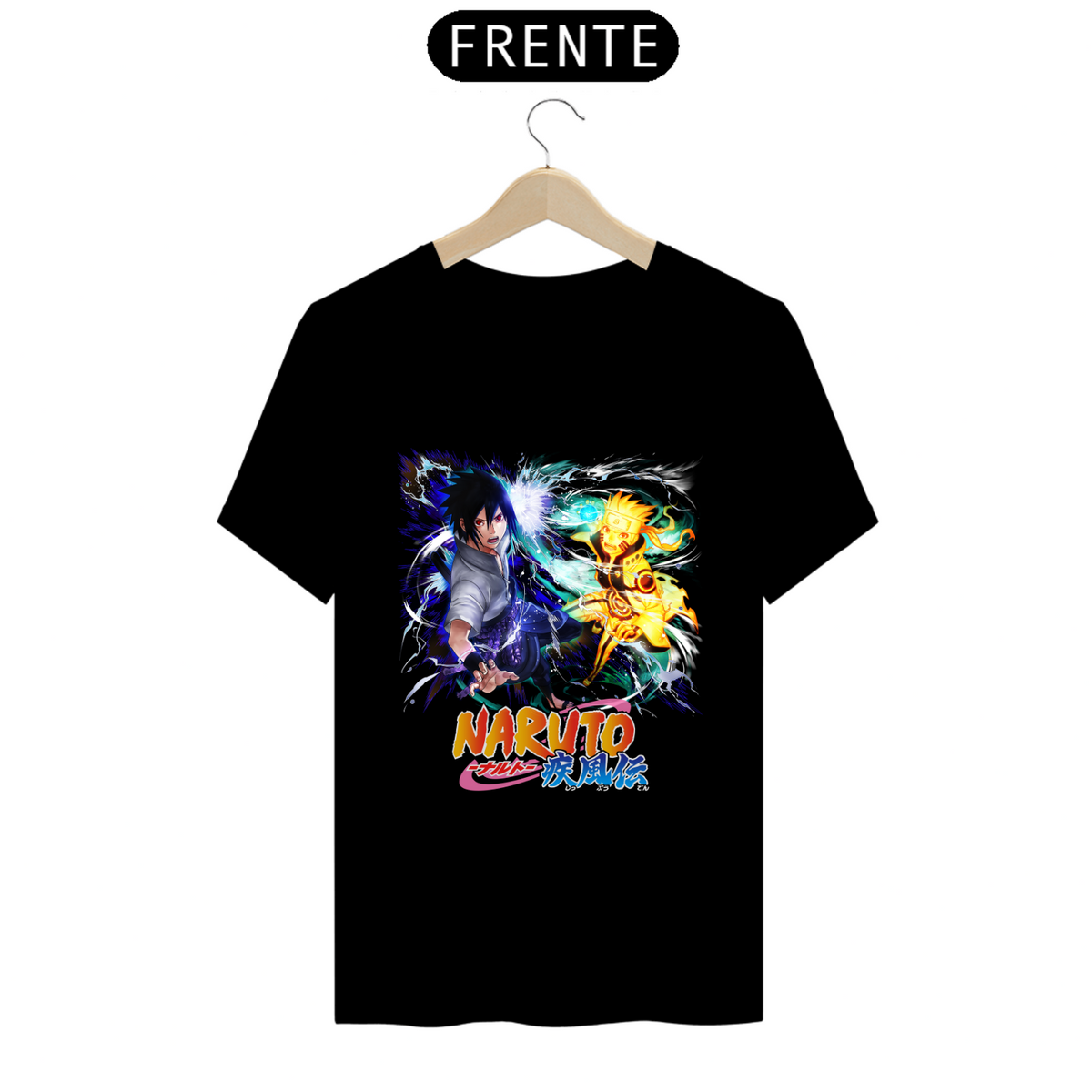 Nome do produto:  Camiseta - Sasuke & Naruto