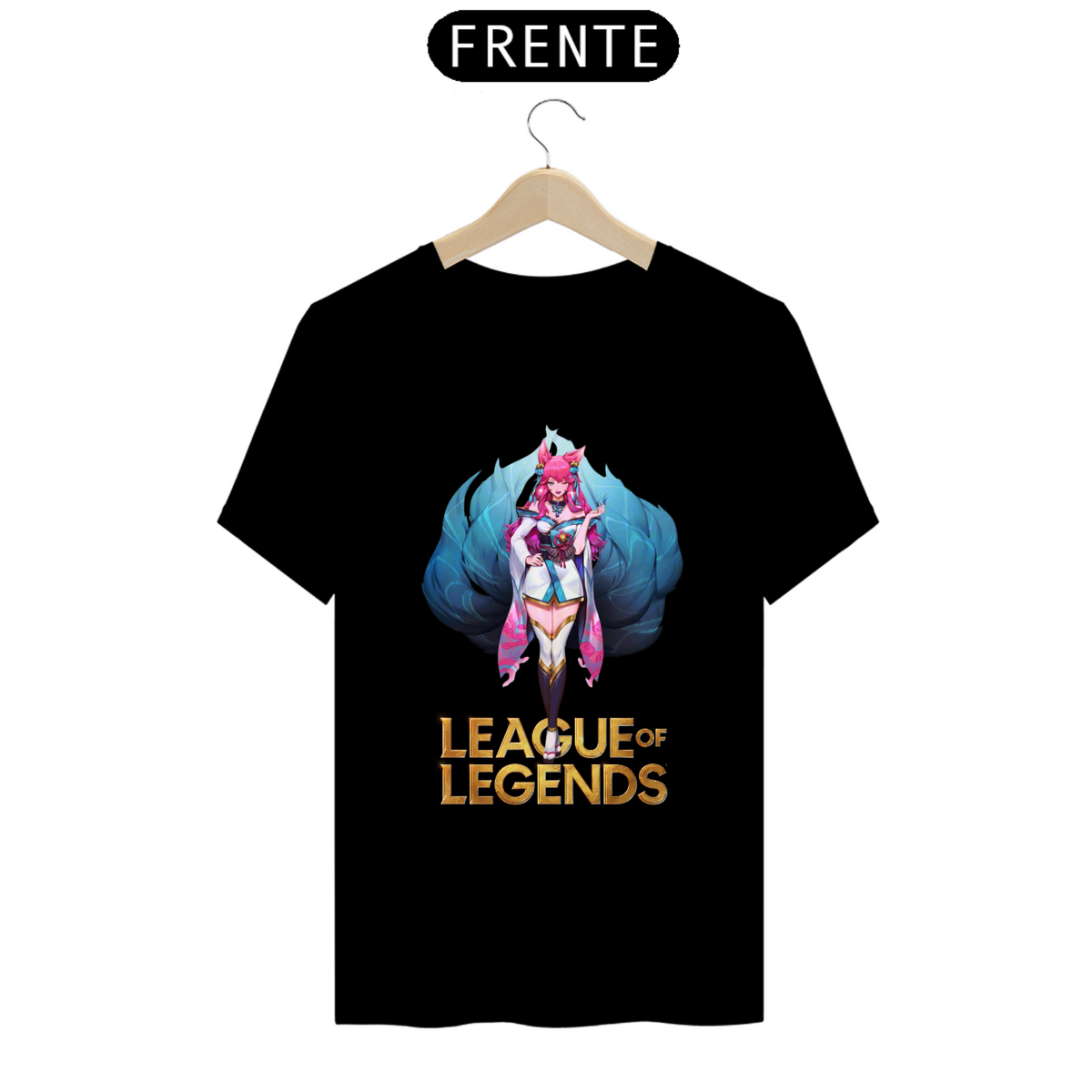 Nome do produto: Camiseta - Ahri Florescer Espiritual (League of Legends)