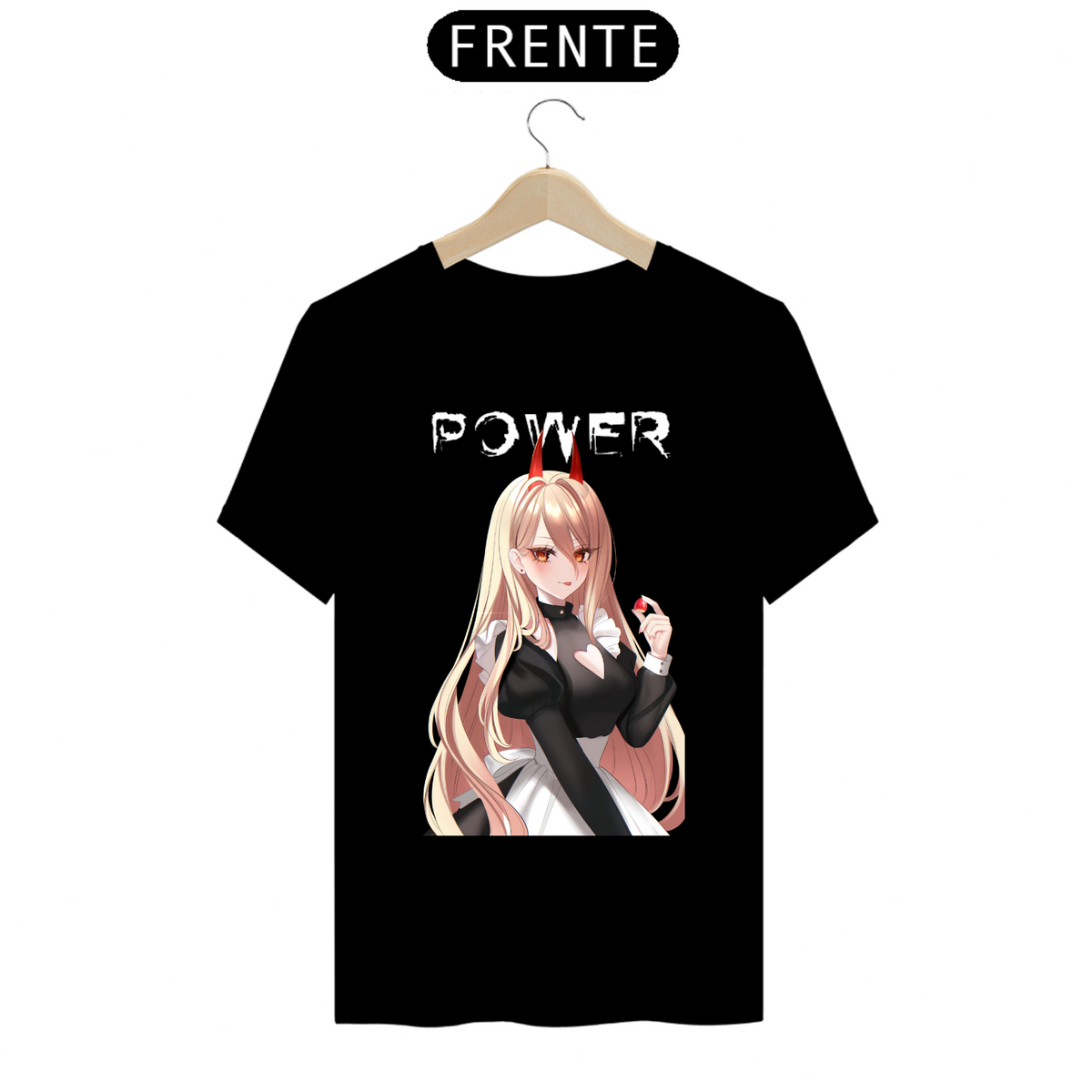 Nome do produto: Camiseta - Power Maid (Chainsaw Man)