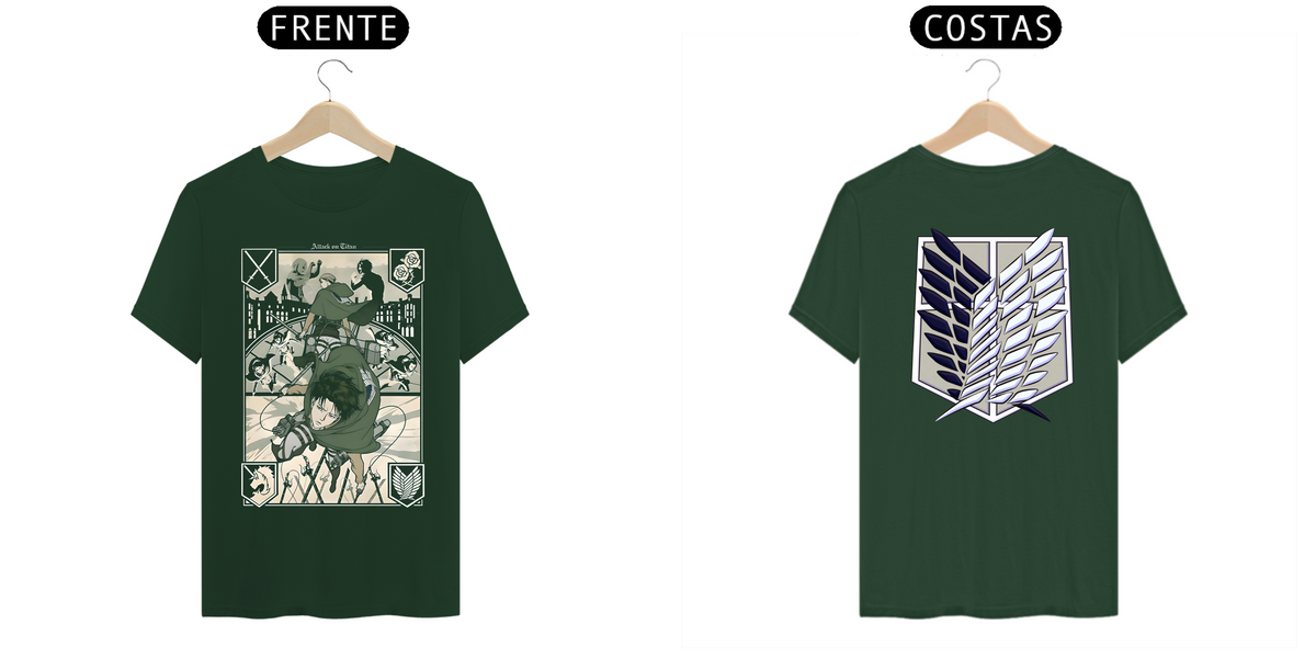 Nome do produto: Camiseta - Patrulha de Explorador (Attack on Titan)