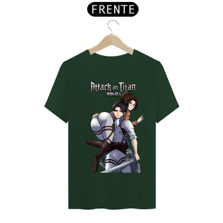 Nome do produtoCamiseta - Levi & Hange (Attack on Titan)