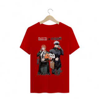 Nome do produtoCamisa - Chainsaw Man x Jujutsu Kaisen