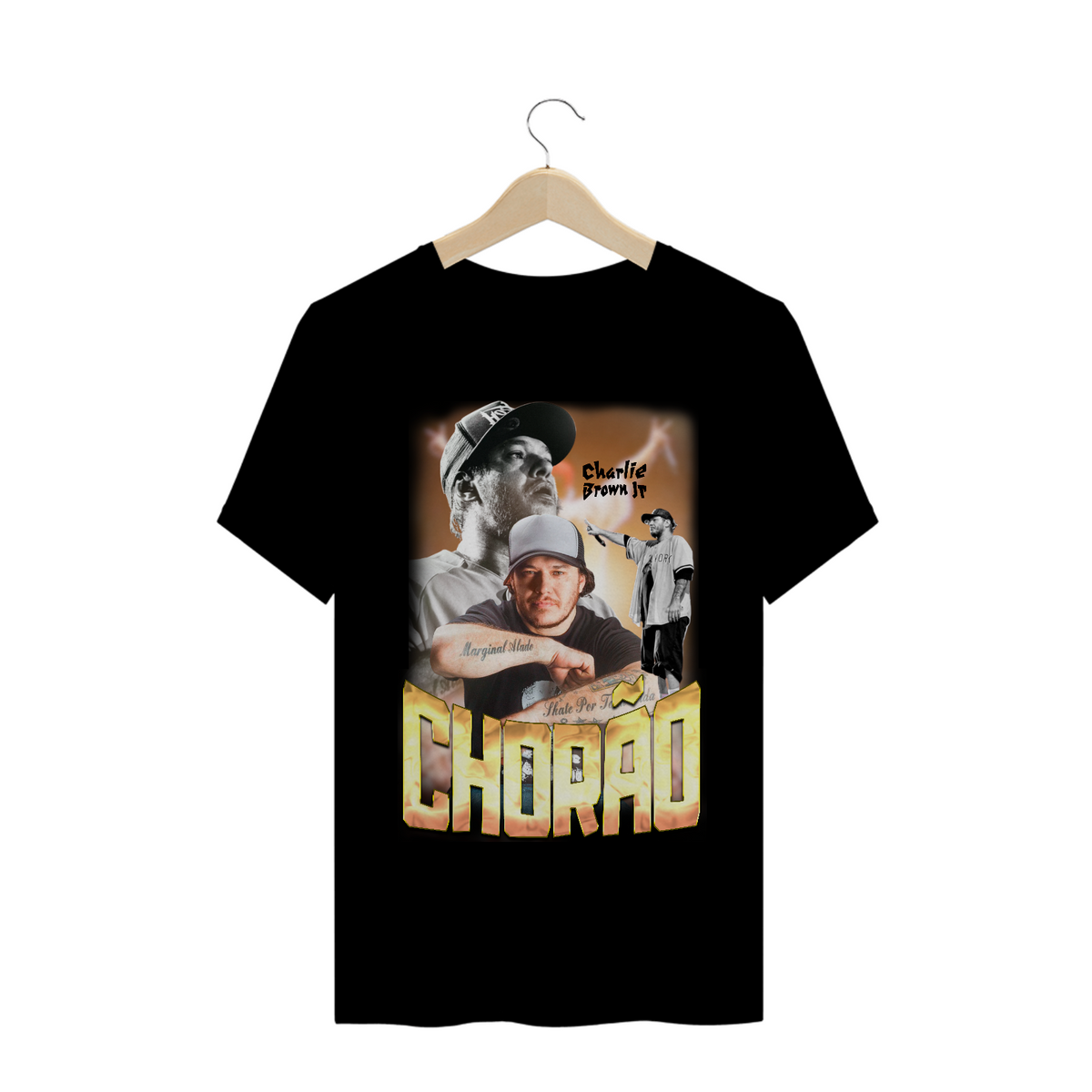 Nome do produto: Camiseta Chorão (Charlie Brown Jr) - Graphic Tees