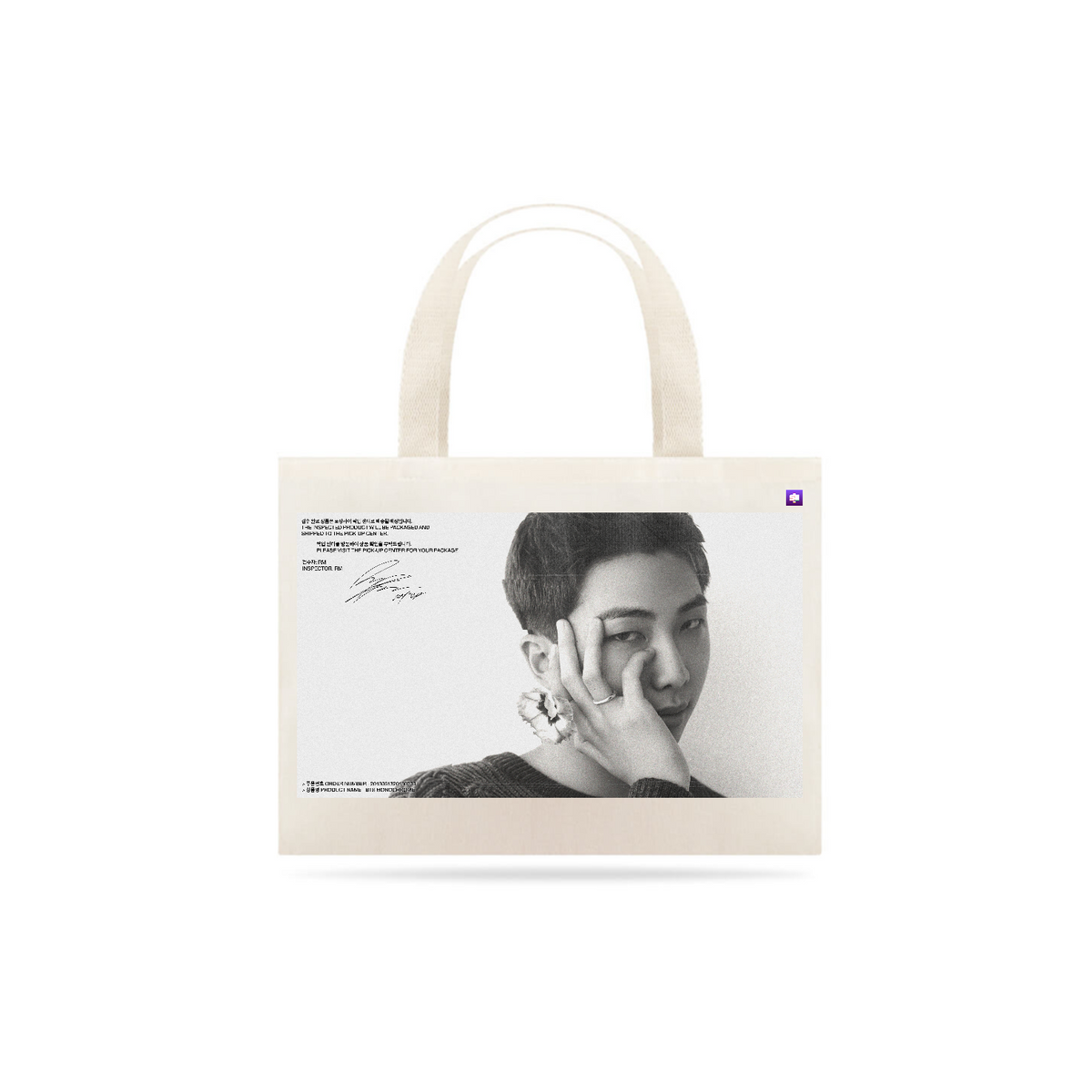 Nome do produto: ECOBAG KIM NAMJOON MNCR